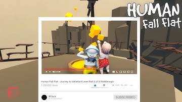 Human Fall Flat - Journey to Valhalla 6 Level Part 2 of 2 Walkthrough | Two Players | Custom Map
