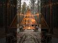 Tiny Forest Cabin to Luxury Escape 🪵✨ #shorts