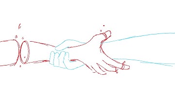 Shot 10, rough keyframes