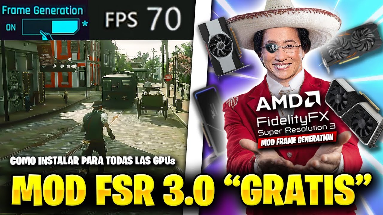RDR2 MOD FSR 3 COMO INSTALAR FRAME GENERATION 