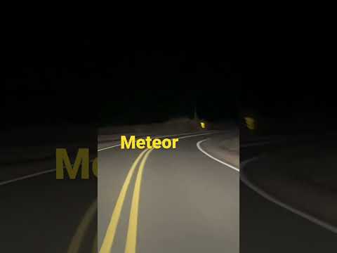 Meteor caught on camera. December 13, 2021