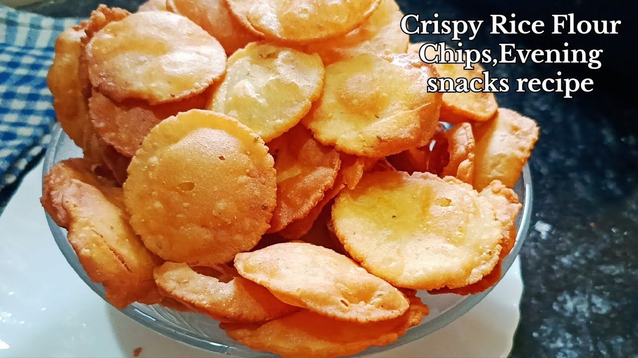 Crispy Rice Flour Chips, Evening Snacks recipe 