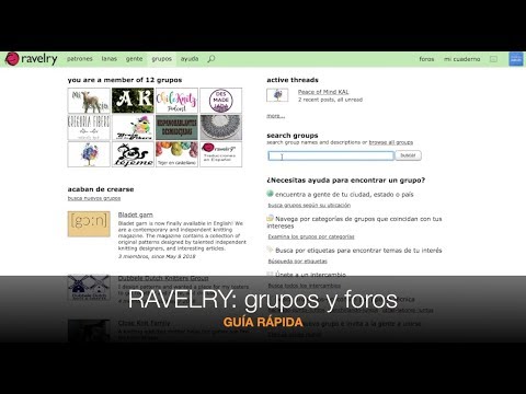 Ravelry: cómo usar los grupos y foros