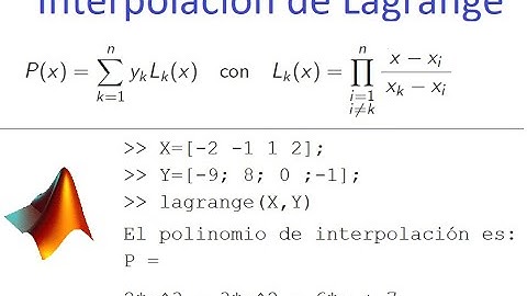 Interpolación de Lagrange