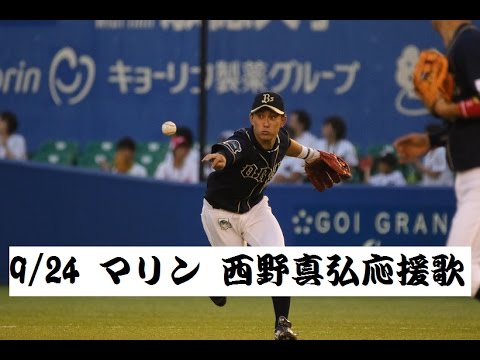 オリックス 西野真弘 応援歌@QVC 9/24