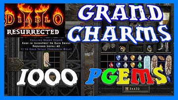 WORTH IT!? Rerolling GRAND CHARMS with 1,000 PERFECT Gems!  - Diablo 2 Resurrected Season Two