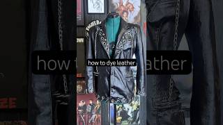 it’s easy to change the color of leather using dye or leather paint! #diy #diyfashion #upcycling