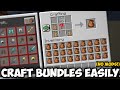 How to craftmake bundles in minecraft  bedrockjavape