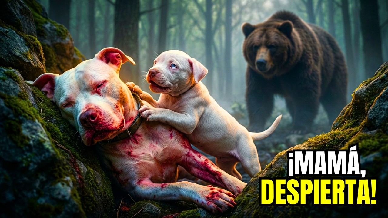 Un Cachorro Pitbull Solo En El Bosque... Lo Que Hizo Para Salvar a Su Madre Te Romperá El Corazón