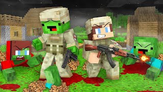 JJ and Mikey Survived in MAIZEN APOCALYPSE in Minecraft - Maizen