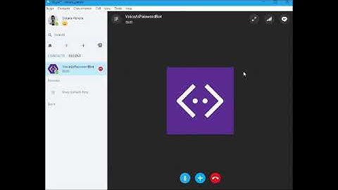 How to make a Skype bot with Azure (Voice As A Password - Demo)