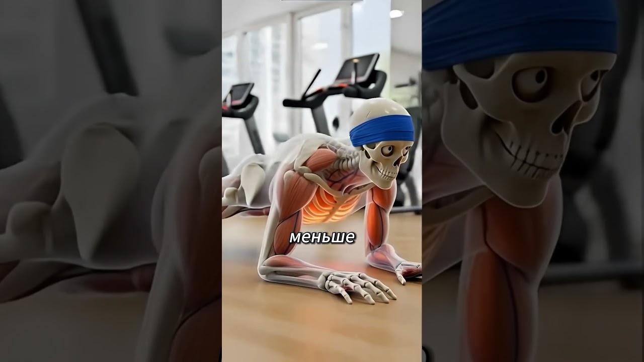 ЧТО ПРОИЗОЙДЁТ С ТЕЛОМ, ЕСЛИ СТОЯТЬ В ПЛАНКЕ 14 ДНЕЙ??? #recommendations #факты #skeleton #facts #ai