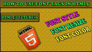 Html5 font size & font color change & writing sytle in notepad..