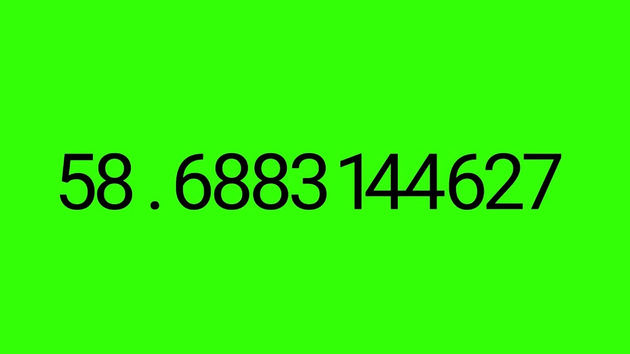 Random Numbers Generator Green Screen - Data Code Overlay VFX - No Copyright