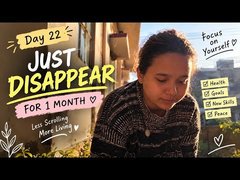 Just Disappear for 1 Month | Day 22 of 100 Days Challenge
