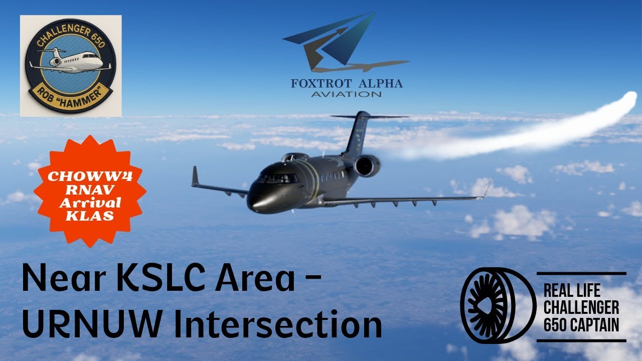 Hot Start Challenger 650 | In-Flight Near KSLC | CYQR - KLAS | CHOWW4 Arrival ILSZ26L | X-Plane 12