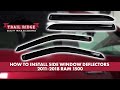 How to Install Side Window Deflectors 2011-2018 Ram 1500