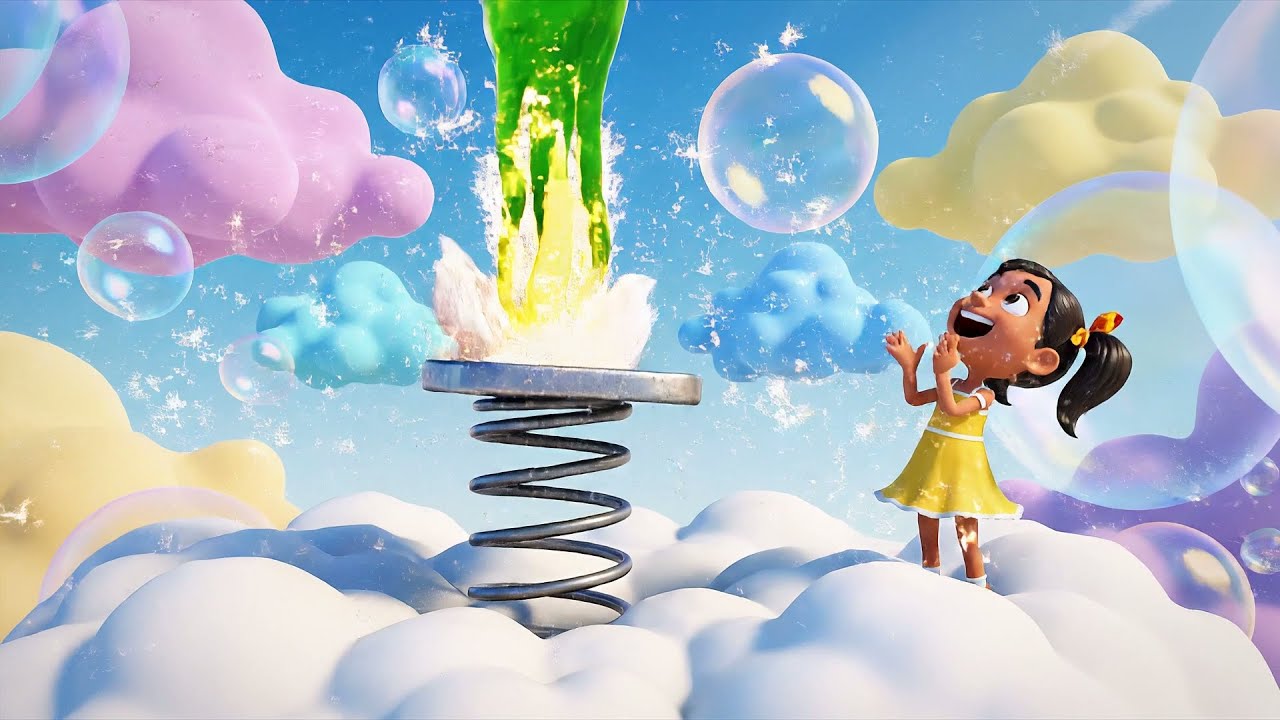 Fall Guys Jelly Runner Bounced Off the Spring Platform | Kids Songs & Nursery Rhymes