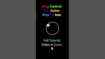 Drag Control For Game Kivy Python | #shorts #gaming  #python #coding #programming  #shortsfeed