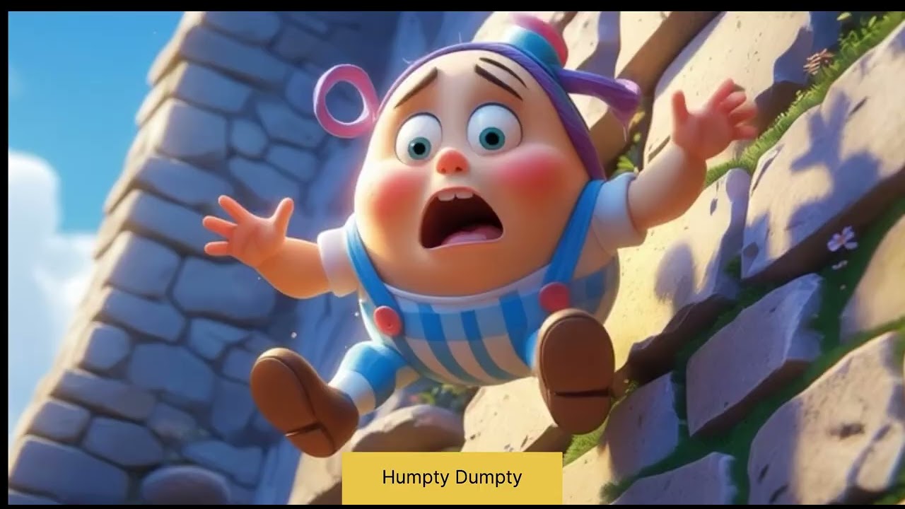 Humpty Dumpty Sat on a Wall 🥚🎶 | Fun Nursery Rhyme for Kids 