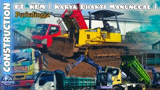 LAND FOUNDATION CONSTRUCTION | bulldozer excavator dump truck working infrastruction in indonesian