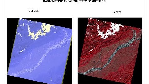 Pre processing- Radiometric and Geometric correction