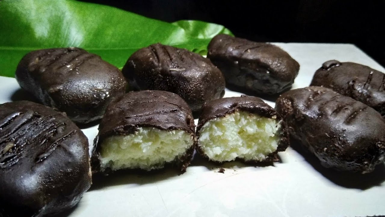 Coconut bounty bar without condensed milk recipe by cook with meet YouTube