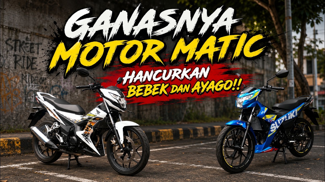 Ganasnya Motor matic babat habis Bebek dan Ayago !! Sonic dan Satria bertekuk lutut!!