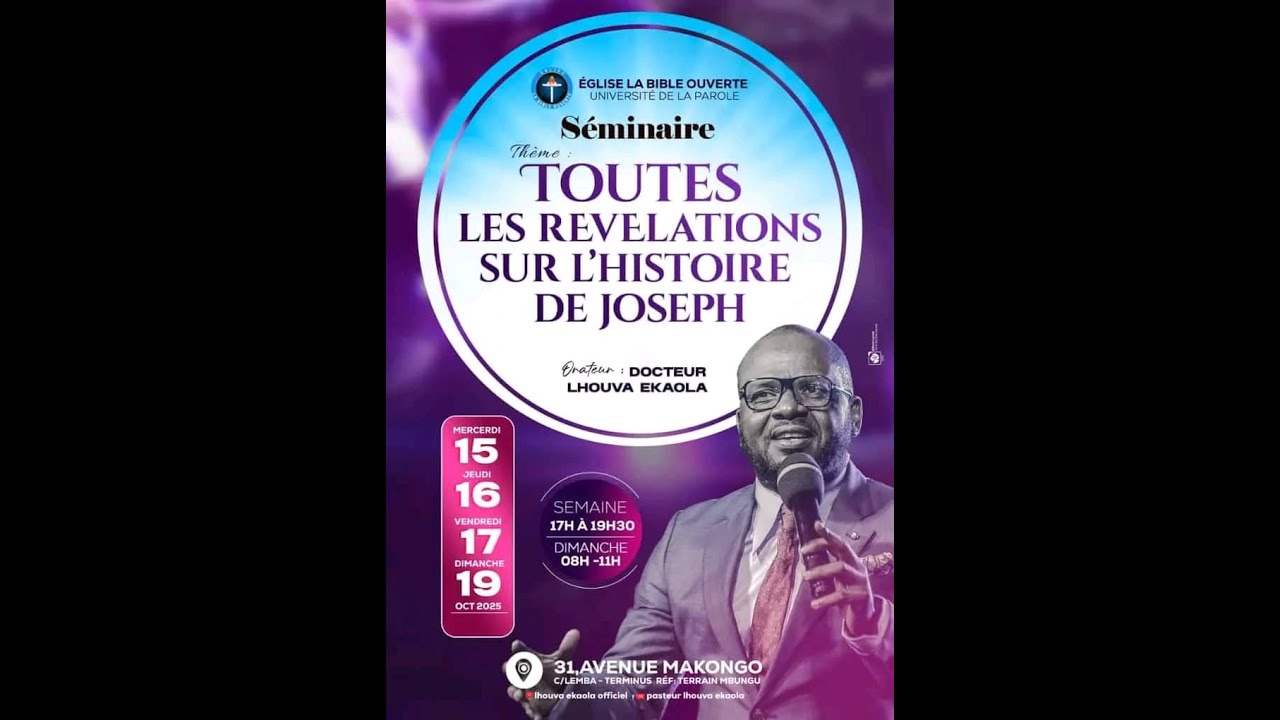- MERCREDI 15/10/2025 '' TOUTES LES REVELATION SUR L'HISTOIRE DE JOSEPH ''