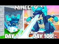 I survived 100 days as warden godzilla in minecraft