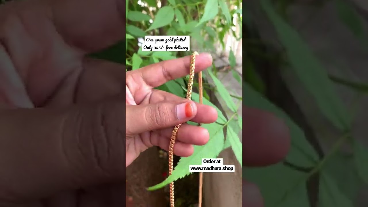 One gram gold plated daily use chain - Waterproof