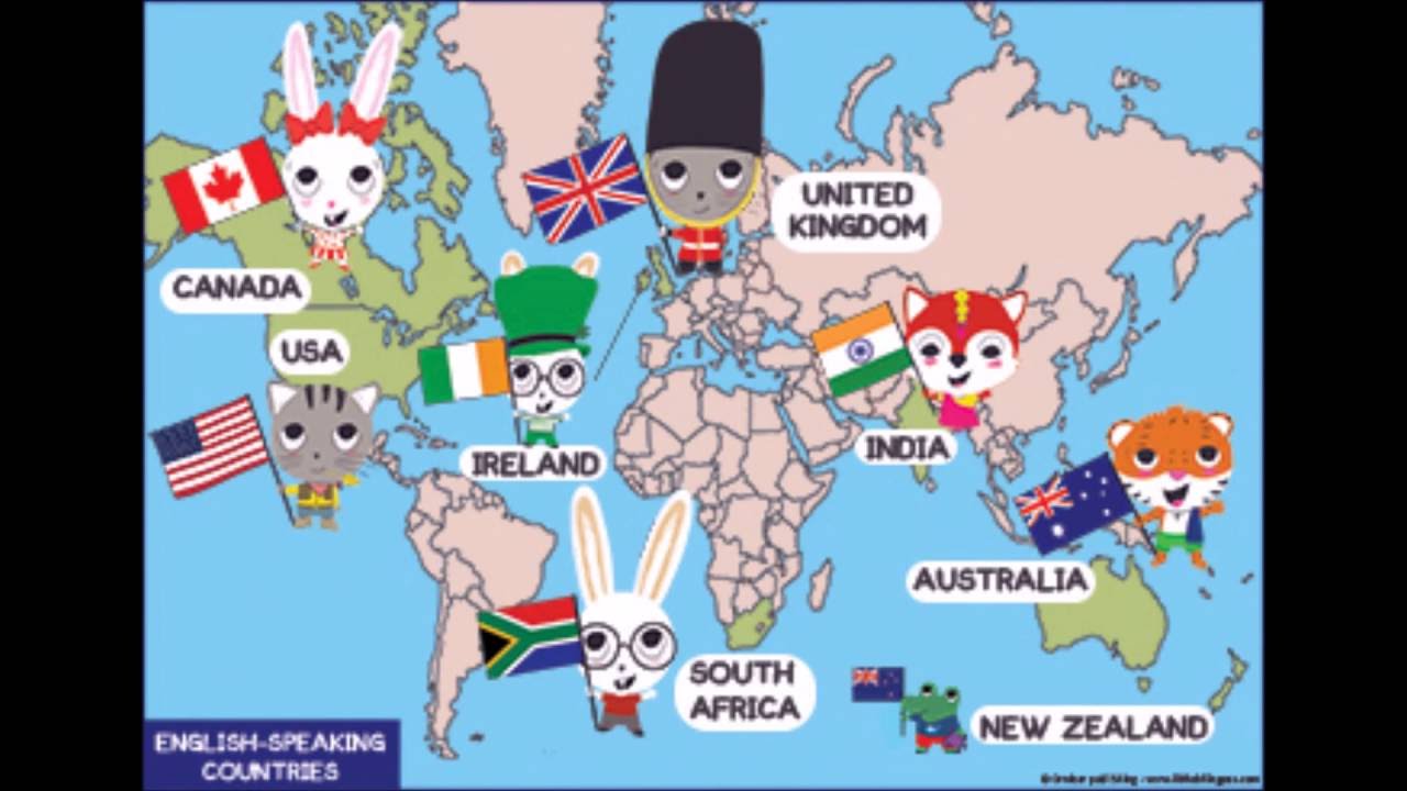  English  Speaking  countries  and nationalities 6  YouTube