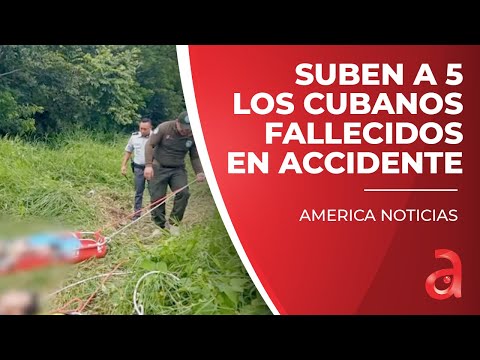 Suben a 5 los cubanos fallecidos tras violento accidente de transito mientras 7 resultaron heridos