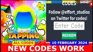 *NEW CODES* Tapping Inc Clicker ROBLOX | ALL CODES | FEBRUARY 10, 2024