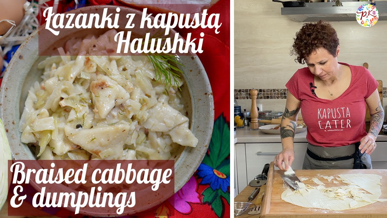 Halushki | Braised Cabbage & Dumplings | Łazanki - Polish recipes. | Polish Your Kitchen