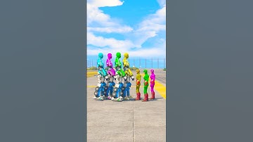 RANDOM MCU SPIDER-MAN ROBOT VS RANDOM MCU CAPTAIN AMERICA TEAM BATTLE #33 #shorts