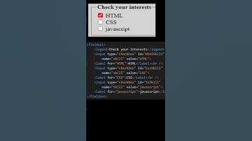 fieldset legend accent color form HTML #shorts