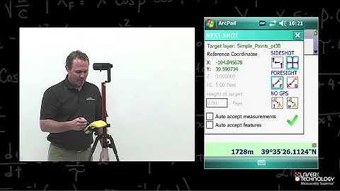 ArcPad LaserGIS TruPulse Training 5    Performing