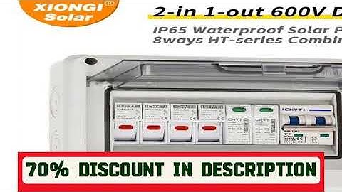 A must-have product! Solar photovoltaic PV Combiner Box With Lightning Protection 2 input 1 out DC