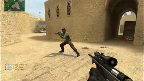 Noob playing counter strike source