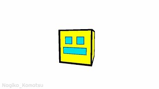 geometry dash cube spinning to the geometry dash practice mode music screenshot 1