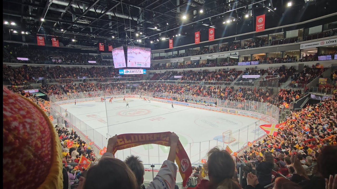 Düsseldorfer EG vs Löwen Frankfurt 08.03.24 Stadionvlog 😃🔴🟡