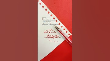 Koko Signature Design | How To Sign The Letter K | Calligraphy Art #shorts