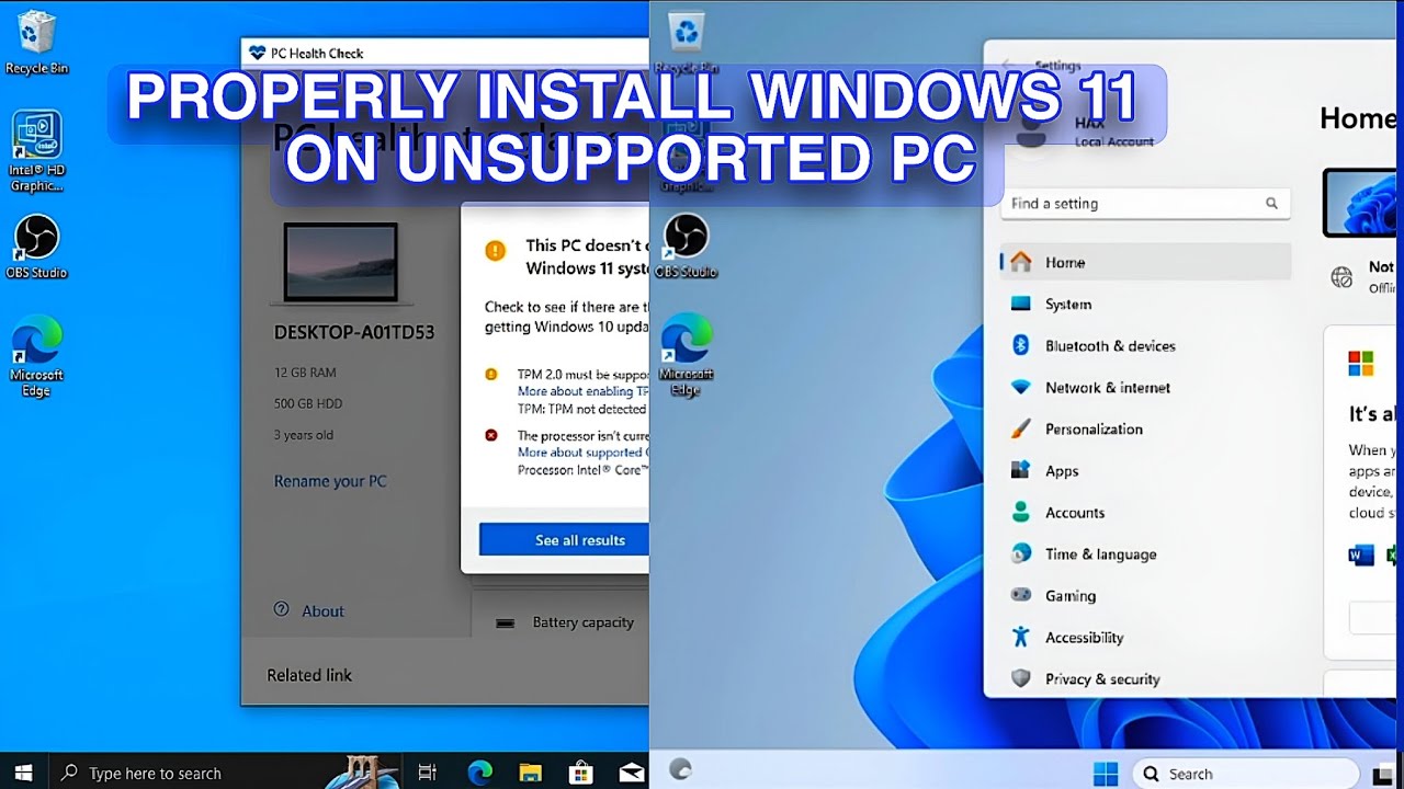 3 Ways to successfully install windows 11 on unsupported PC with ...