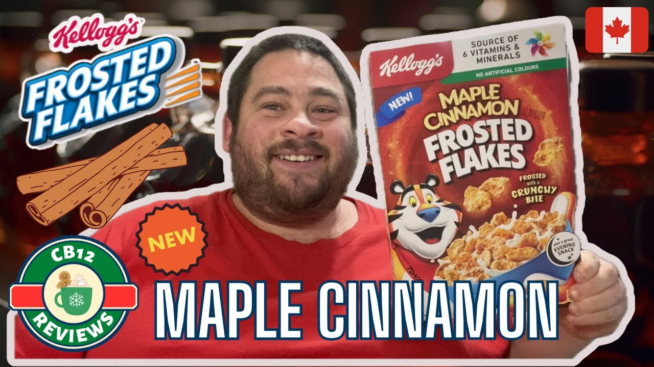 🍁"NEW" Maple Cinnamon Frosted Flakes foodreview frostedflakes YouTube