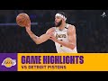 HIGHLIGHTS | Lakers Block 20 Shots vs. Detroit Pistons