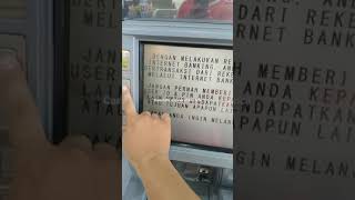 cara daftar klik BCA dan cek id klik BCA di mesin ATM