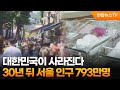 대한민국이 사라진다…30년 뒤 서울 인구 793만명 / 연합뉴스TV (YonhapnewsTV)