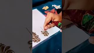 Easy way to make beautiful henna/mehndi leaf🍀|| Subscribe #shorts #mehndi #mehndidesign #hennaleaves