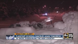 Snow overwhelms the High Country
